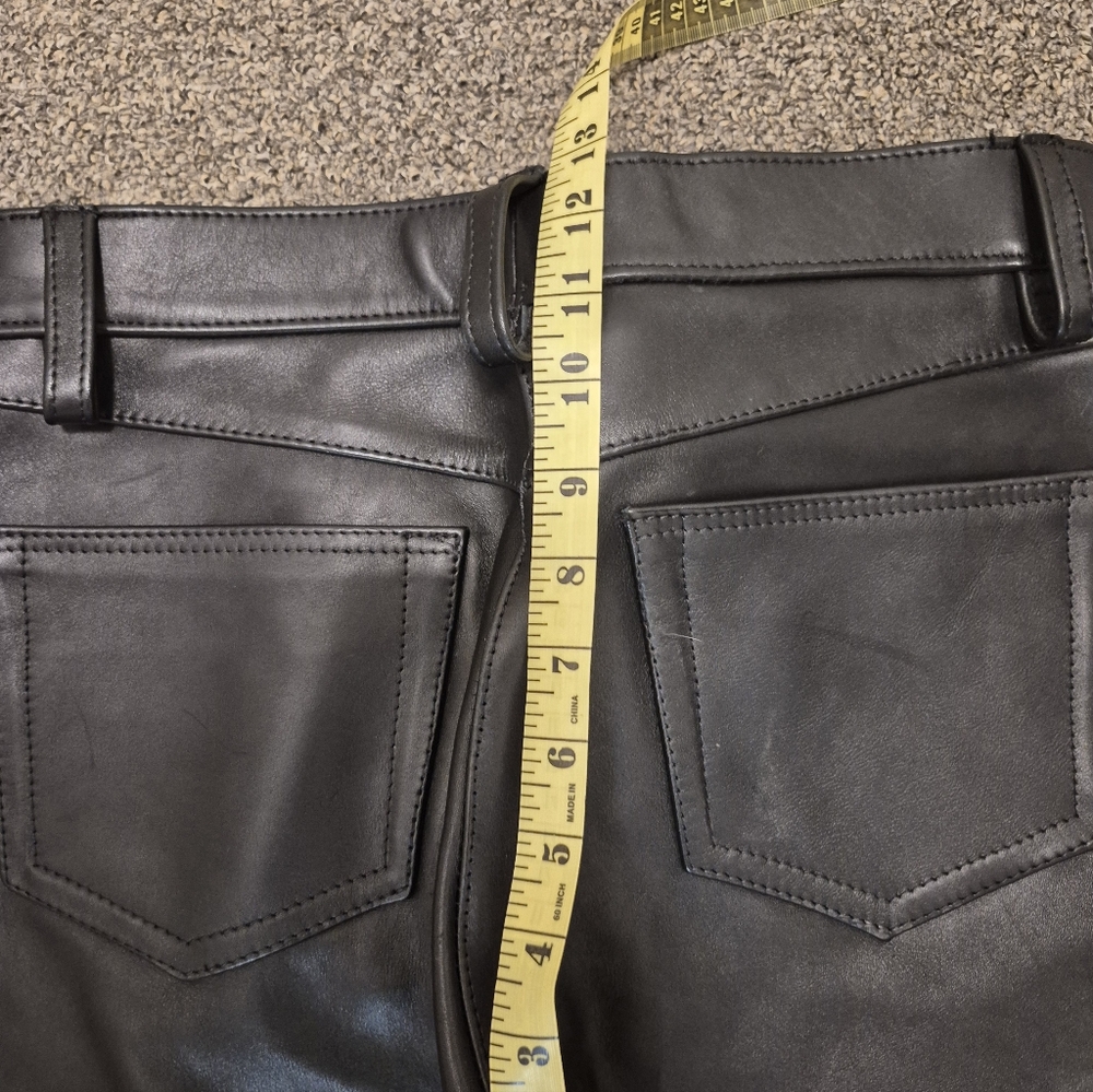 Discounted !Rob Amsterdam  "DUSCOUNTED" Men's Black Leather Pants - Picture 14 of 16